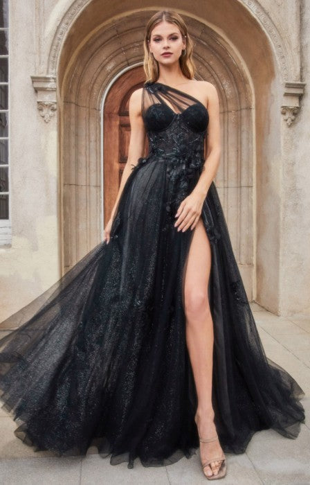 One Shoulder A-Line Dress