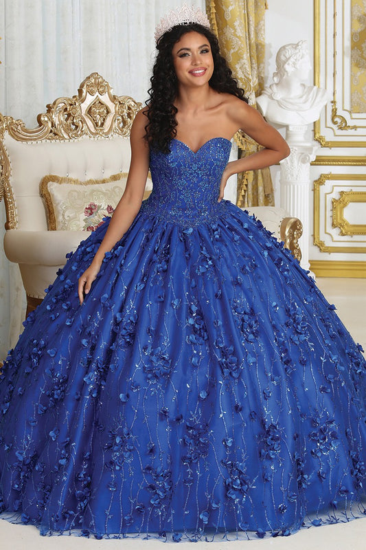 Sweetheart 3D Floral Applique Quinceanera Ballgown